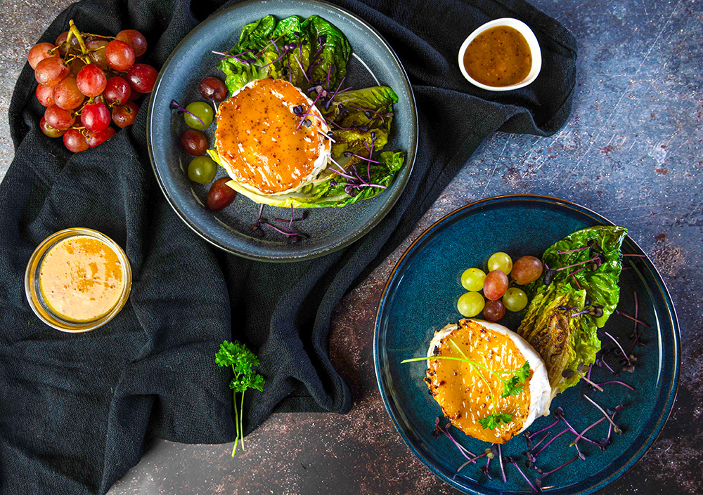 kaese mit fruchtsenf und salat kaese mit fruchtsenf und salat