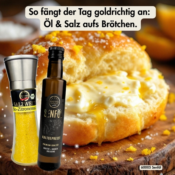 info salz und öl zum frühstücksbrötchen