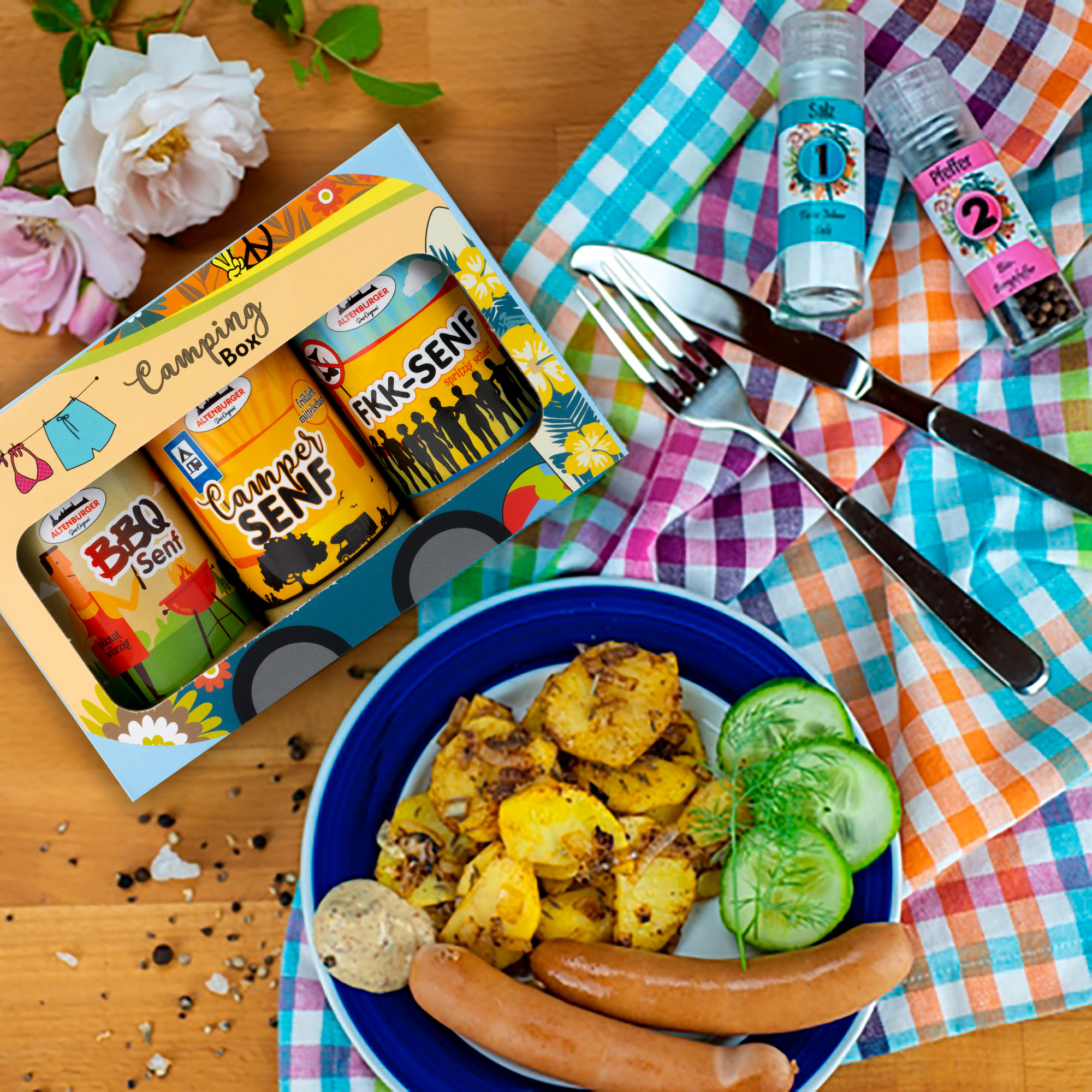 BBQ Senf auch in der ocolen Camping Box erhältlich.