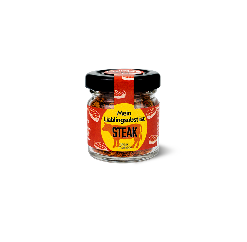 Steak Marinade "Lieblingsobst Steak" Mini Glas Steak Marinade "Lieblingsobst Steak" Mini Glas