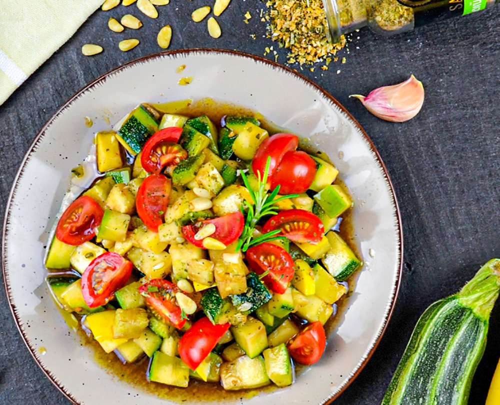 zucchini salat Zucchini-Salat mit Feigen Balsamico