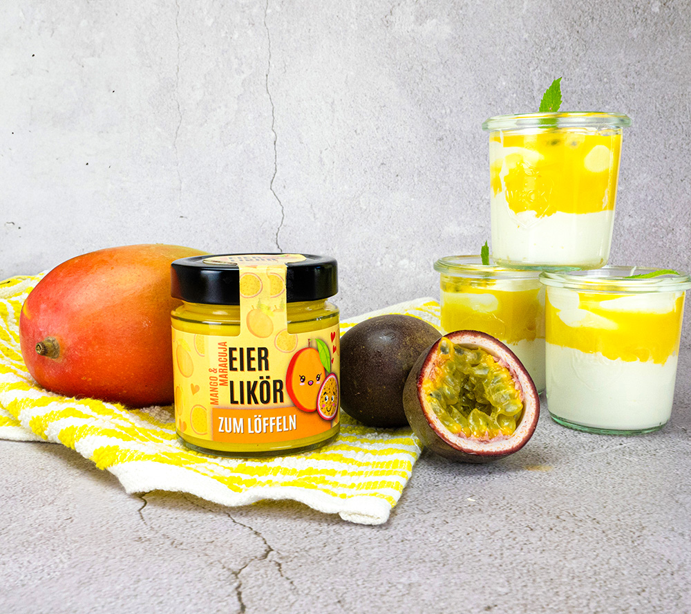loeffeleierlikoer mango und maracuja eierlikoer zum loeffeln mango und maracuja