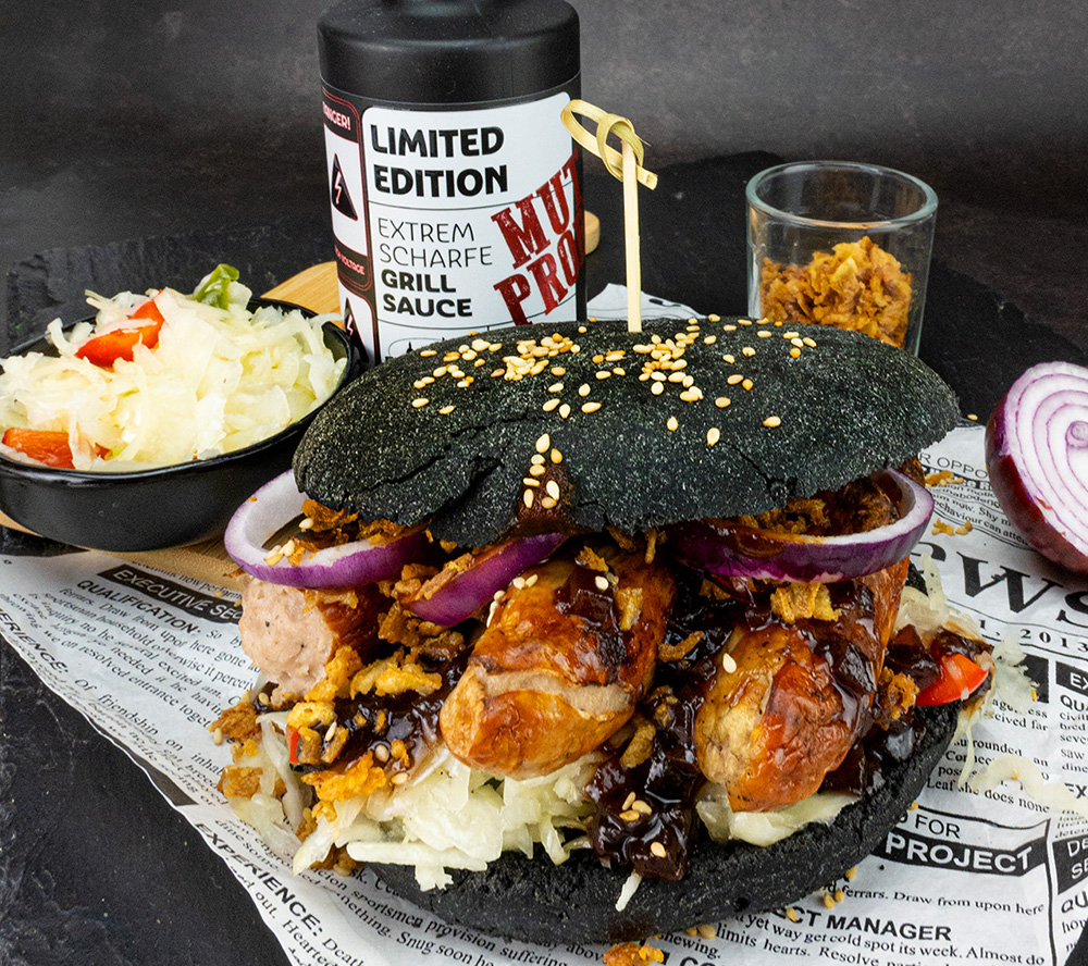 bratwurstburger mutprobe sauce bratwurstburger mutprobe sauce