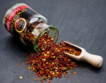Mexico Salsa Chiliflocken im Korkenglas