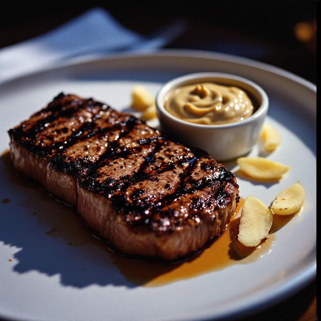 steak mit ingwer senf