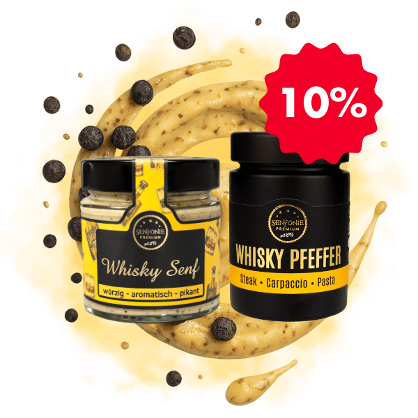 Whisky Set mit Senf & Pfeffer Premium