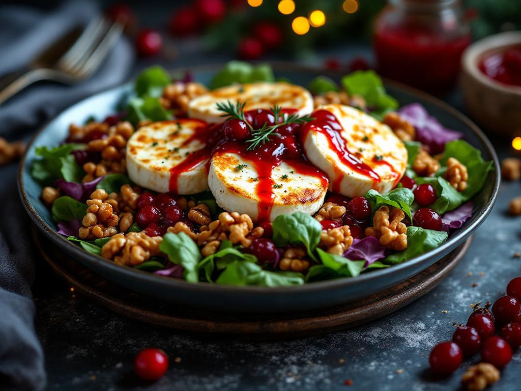 ziegenäse auf walnuessen