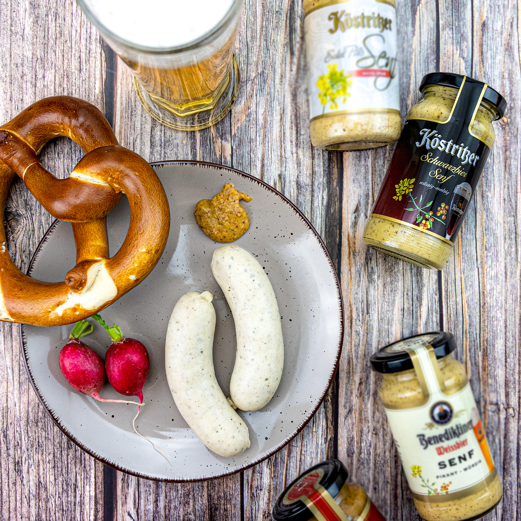 Geschenk-fur-den-mann-Bier-Senf Köstritzer Schwarzbier Senf zur Weißwurst