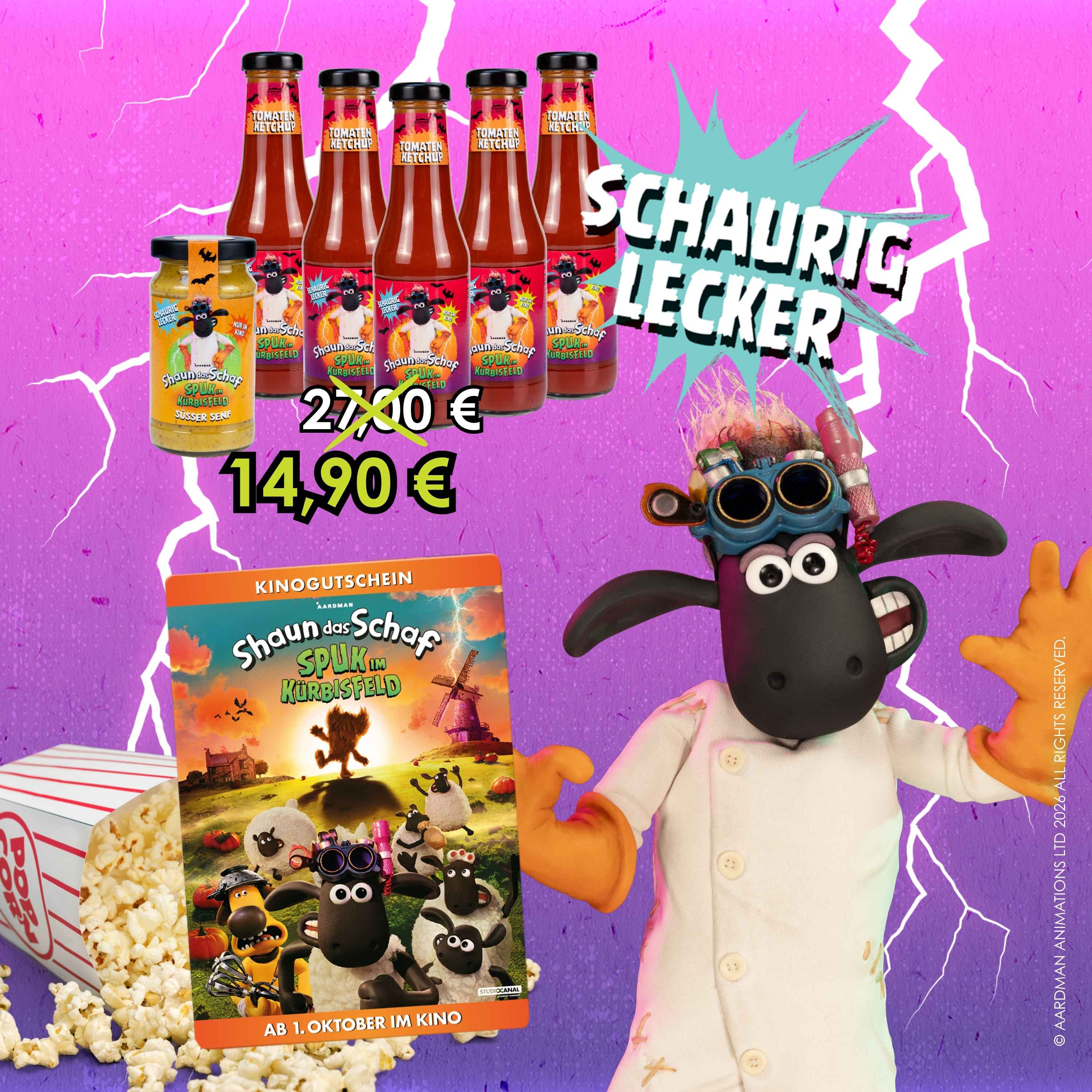 Shaun das Schaf - Bundle mit Kinogutschein