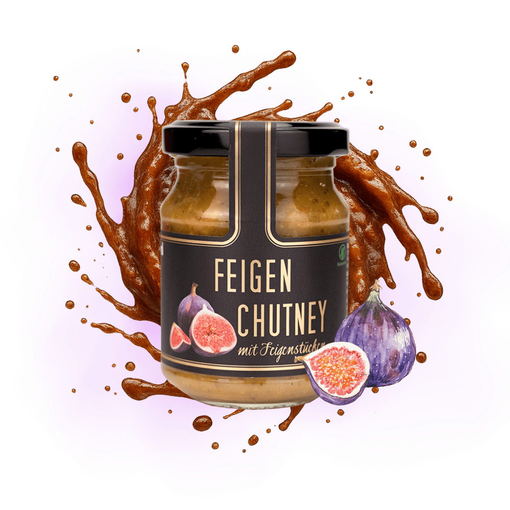 Feigen Chutney mit Feigenstücken