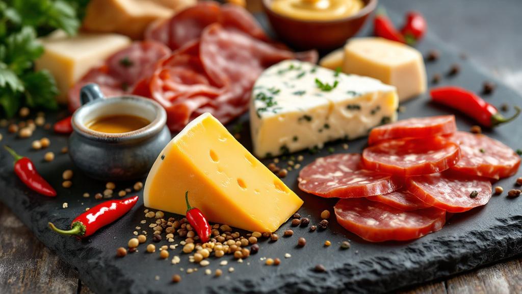 käse und wurstplatte