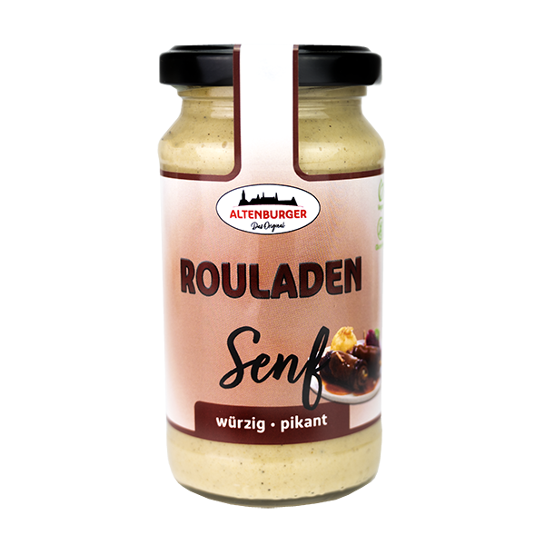 Rouladen Senf für Rinderouladen, Kohlrouladen, Saucen und Rollbraten