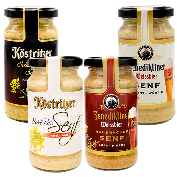 Bier Senf Set mit Köstritzer & Benediktiner Sen