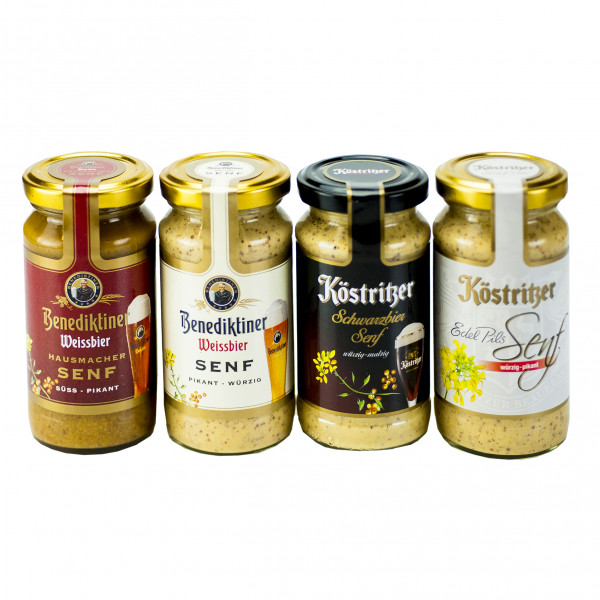 Bier Senf Sorten Köstritzer Benediktiner mit Altenburger Senf