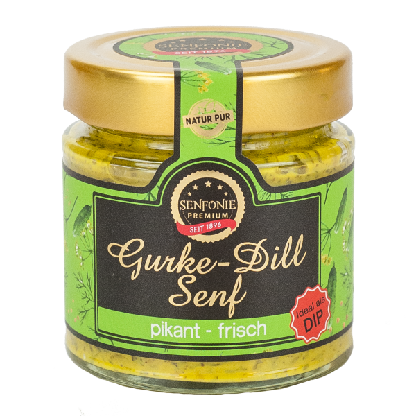 Gurke Dill Senf pikant und frich verfeinert mit Honig