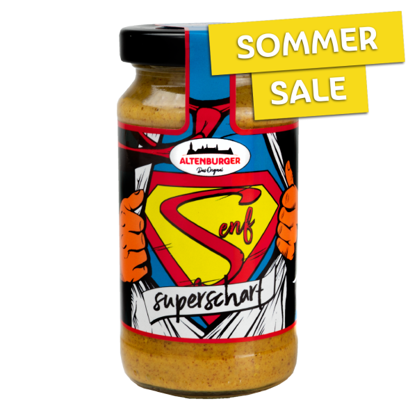 25 % sparen im Sommer Sale: Superscharfer Senf der Senf für alle Superhelden & Superheldinnen
