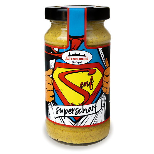 Superscharfer Senf der Senf für alle Superhelden & Superheldinnen
