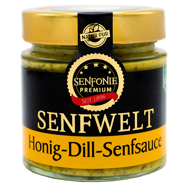 Honig-Dill-Senfsauce für Fisch, Gurkensalat und Salat