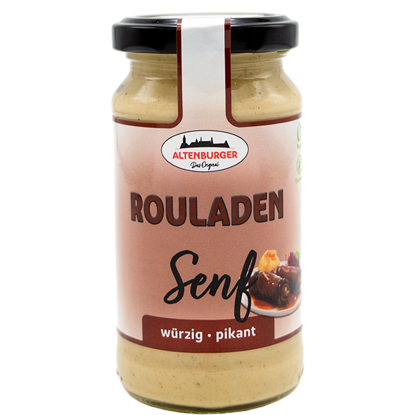 Rouladen Senf würziger Senf für Rinderoulade, Kohlroulade und Saucen
