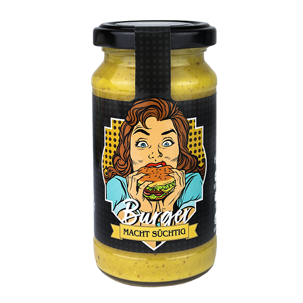 Burger Sauce "Macht süchtig" für Homemade Burger, Dips, Sandwich und Hot Dogs.