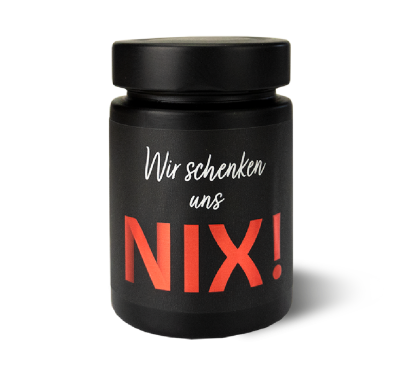 Wir schenken uns NIX Box mit Senf, Sauce und Gewürz